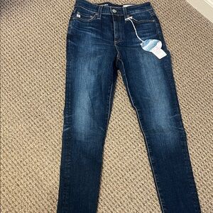 NWT AG The Mila Ankle Super High Rise Skinny Ankle Jean